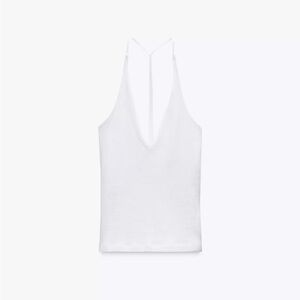 New Zara halter top with back strap-medium